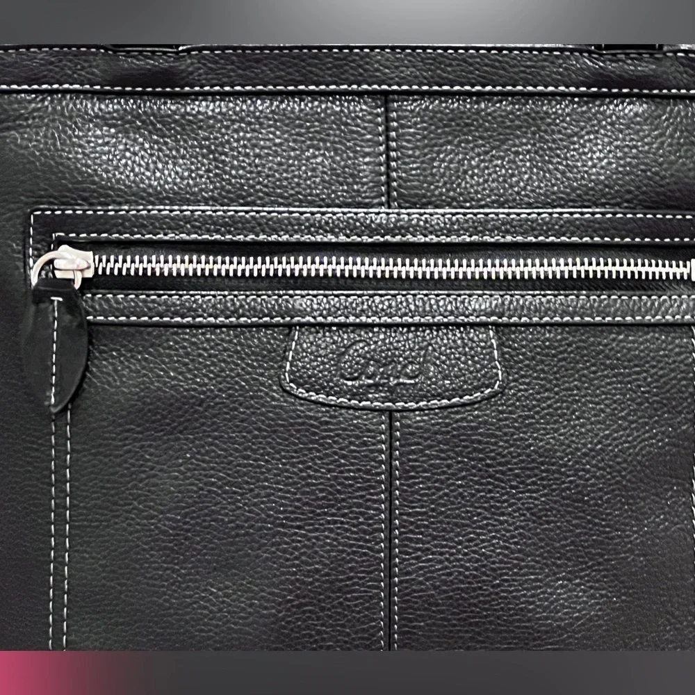 Coach Soft Black Leather Shoulder Bag